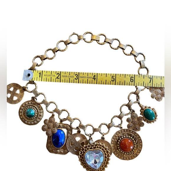 LES BERNARD 1989 Parure made by Delizza Elster aka D&E vintage charm Necklace - Picture 4 of 8